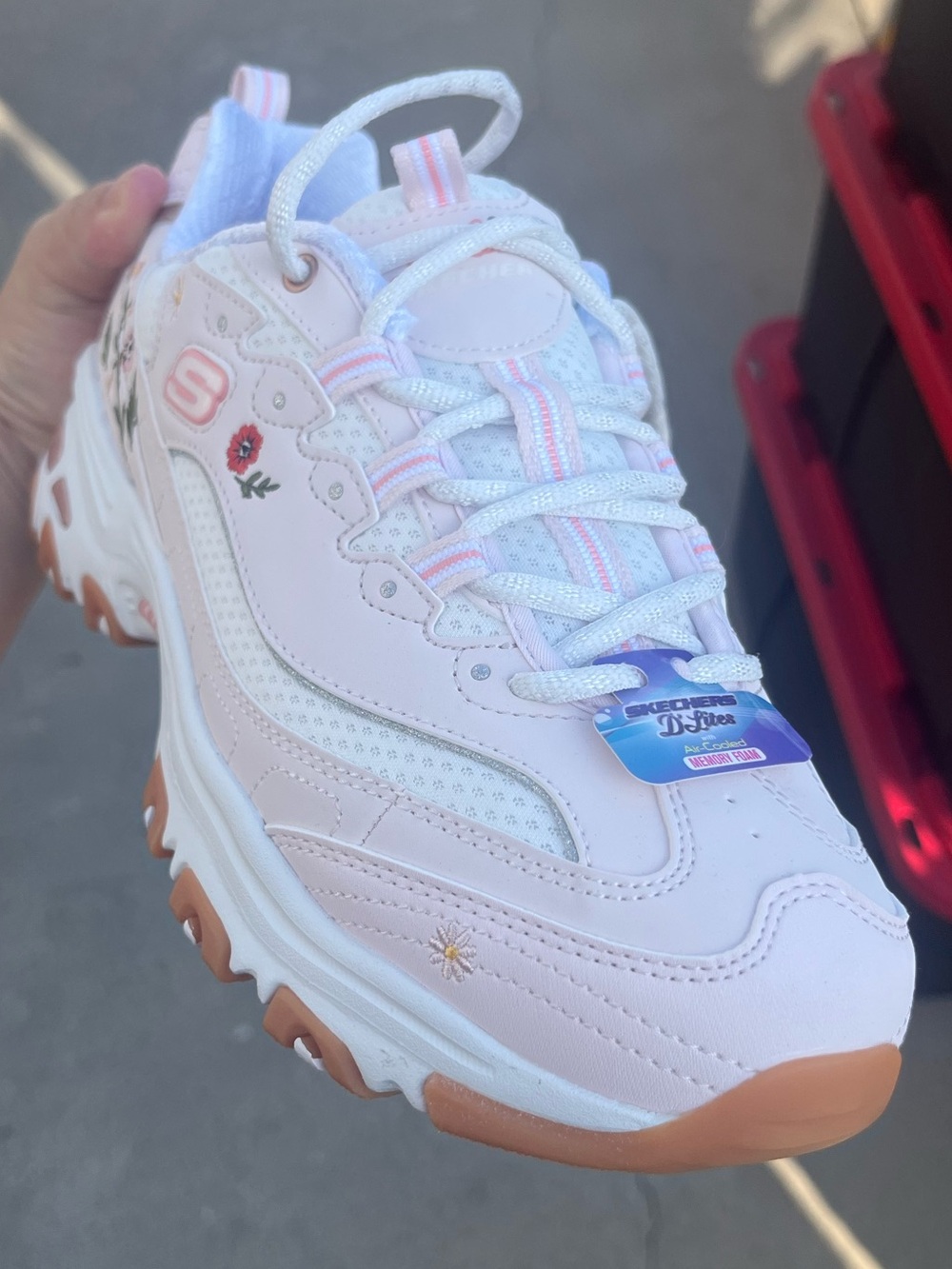 Skechers Women’s DLites Spring Bloom Sneakers - Picture 3 of 4